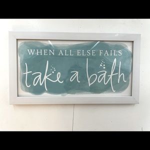 Take a bath sign